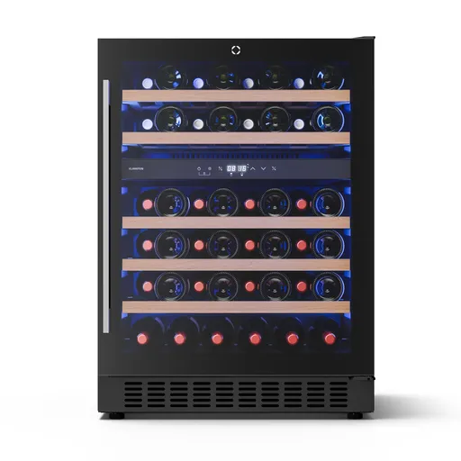 Klarstein Illuminosa vestavná lednice na víno | Dvouzónová | 129 litrů | 46 lahví | 60 cm