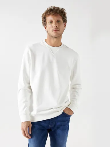 Salsa Jeans pánská krémová mikina 21007900 L