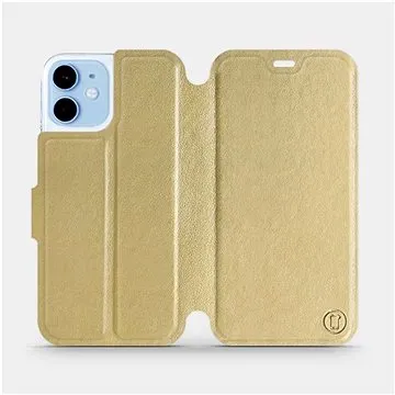 Flipové pouzdro na mobil Apple iPhone 12 mini v provedení  Gold