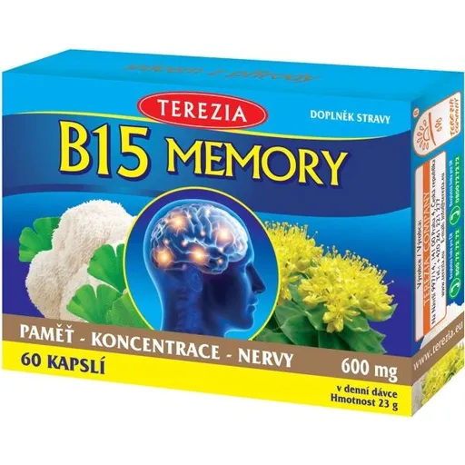 TEREZIA B15 MEMORY 60 CAPS Paměť a koncentrace, , velikost