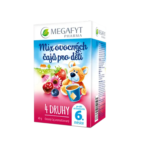 Megafyt MIX ovocných čajů pro děti 4 druhy 20x2 g
