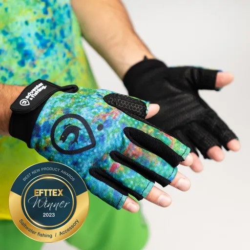 Adventer & fishing Rukavice pro chytání na moři Mahi Mahi s krátkými prsty - L-XL,Adventer & fishing Rukavice pro chytání na moři Mahi Mahi s krátkými