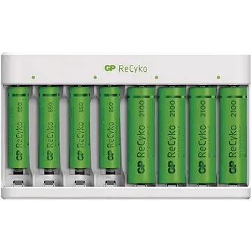 GP Nabíječka baterií GP Eco E811 + 4× AA 2100 + 4× AAA (1604881100)