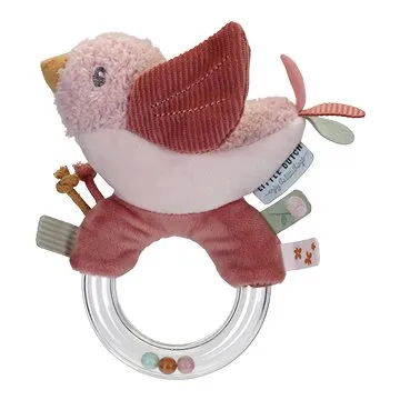 Little Dutch Chrastítko s ptáčkem Květiny a motýli (8713291887145)