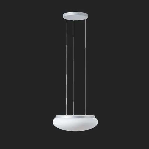 OSMONT ARA71376 ARAKIS LE3 závěsné skleněné svítidlo stříbrná / bílá IP40 3000/4000 K 27W LED DALI