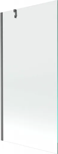 MEXEN/S Next vanová zástěna FIX 90 x 150, transparent, grafit kartáčovaná 895-090-000-00-00-66