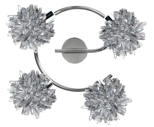 Stropní svítidlo s dělenou spirálou 4X40W G9 chrom