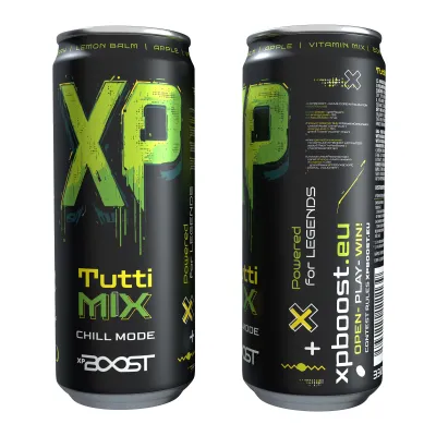 XP BOOST drink - dětský bylinný nápoj Tutti mix 330ml