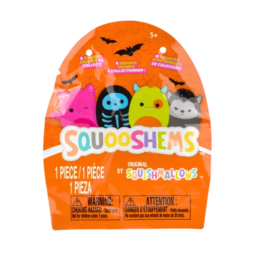 SQUISHMALLOWS Squooshems Mystery antistres figurka - Halloween