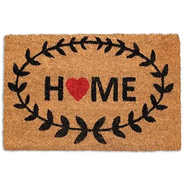 Home Elements Rohožka z kokosových vláken, Home, 40×60 cm, béžovo-černá (8595556465332)