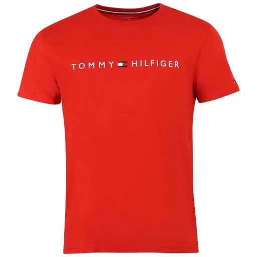 Tommy Hilfiger CN SS TEE LOGO Pánské tričko, červená, velikost