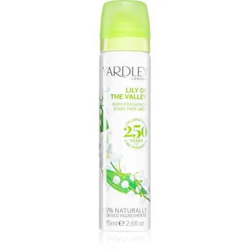 Yardley Lily Of The Valley deodorant ve spreji pro ženy 75 ml
