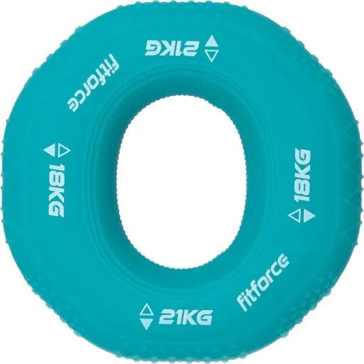 Fitforce RING GRIP 2 IN 1 MEDIUM Posilovací kolečko, zelená, velikost