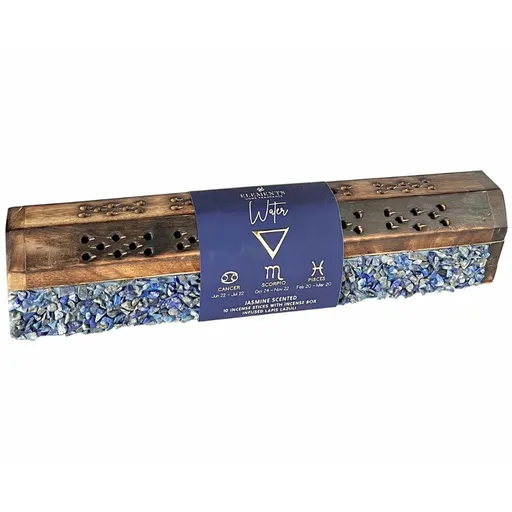 Arome Elements dřevěný box na vonné tyčinky, 10 tyčinek, Voda