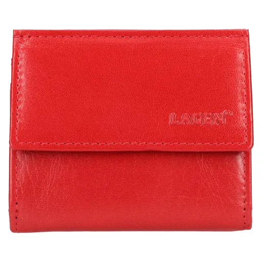Kožená slim peněženka Lagen Jonatan - červená