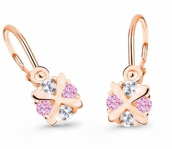 Cutie Jewellery Dětské náušnice z růžového zlata C2153-10-X-4 růžová