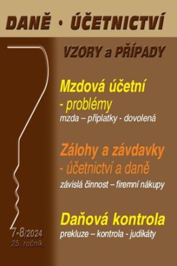 Daně, účetnictví, vzory a případy