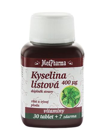 Medpharma Kyselina listová 400 mcg 37 tablet