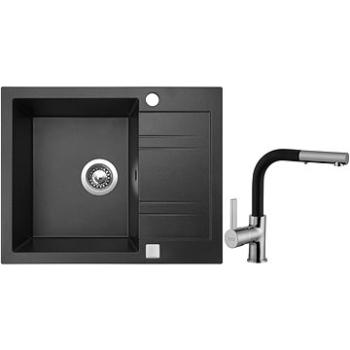 SINKS LINEA 600 Granblack + SINKS ENIGMA S GR (LI60030VENSGR30)