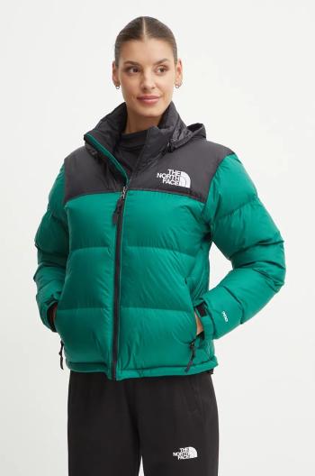 Péřová bunda The North Face 1996 Retro Nuptse dámská, zelená barva, zimní, NF0A3XEONL11