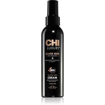 CHI Luxury Black Seed Oil Blow Dry Cream vyživující a termoochranný krém pro uhlazení vlasů 177 ml
