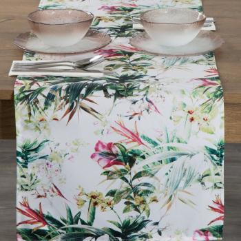 ArtFir Záhradný behúň GARDEN 31B | biela/zelená 40 x 140 cm