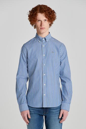 KOŠILE GANT SLIM POPLIN STRIPE SHIRT COLLEGE BLUE