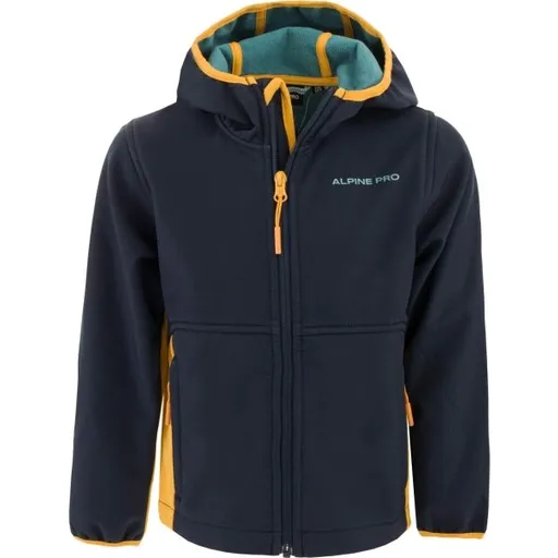 ALPINE PRO OLSO Chlapecká bunda, tmavě modrá, velikost 128-134
