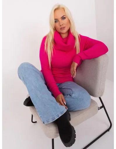 Fluo žlutý oversize svetr s dlouhými rukávy