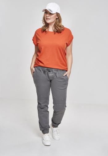 Urban Classics Ladies Extended Shoulder Tee rust orange - L