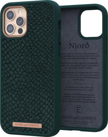 Telefon tok Njord Jör iPhone 12/12 Pro sötétzöld tok