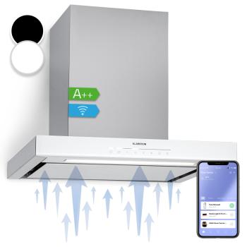 Klarstein Alinea 60 Smart, digestoř, 60 cm, nástěnná, 500 m³/h, Wi-Fi, A++, dotykový displej