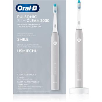 Oral B Pulsonic Slim Clean 2000 Grey sonický zubní kartáček