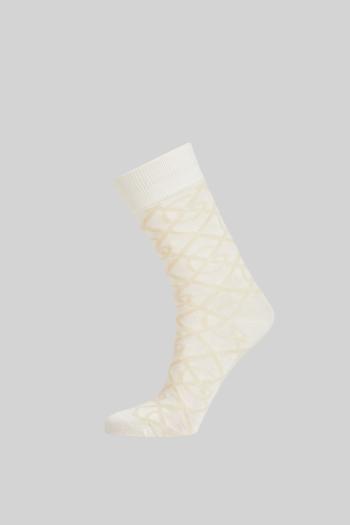 PONOŽKY GANT G PATTERN SOCKS EGGSHELL