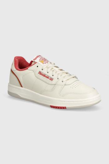 Kožené sneakers boty Reebok Classic Phase Court béžová barva, 100201958