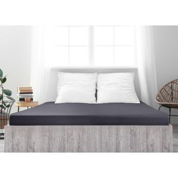 Cearșaf de pat 4Home Ideal antracit , 100 x 200 cm, antracit, 100 x 200 cm