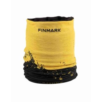 Finmark CHILDREN’S MULTIFUNCTIONAL SCARF WITH FLEECE Dětský multifunkční šátek, žlutá, velikost