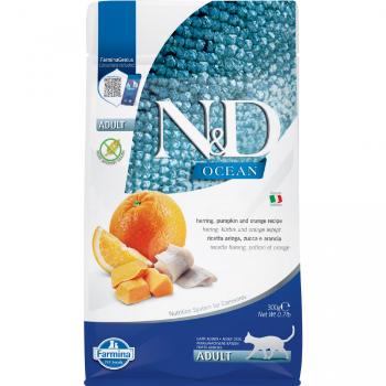 N&D Pumpkin Cat Adult Herring & Orange 300g