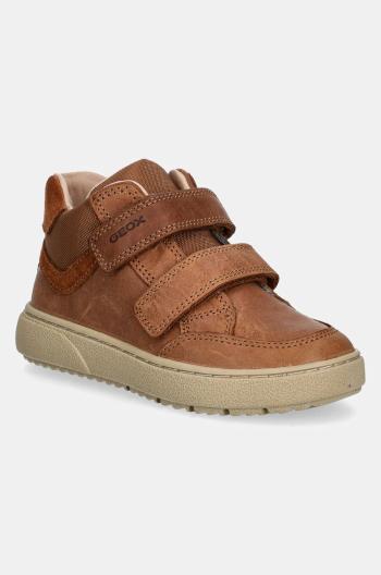 Dětské sneakers boty Geox THELEVEN hnědá barva, J46LDA.0CL22