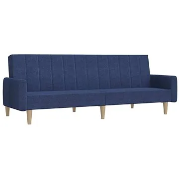 2místná rozkládací pohovka modrá textil, 337529 (337529)