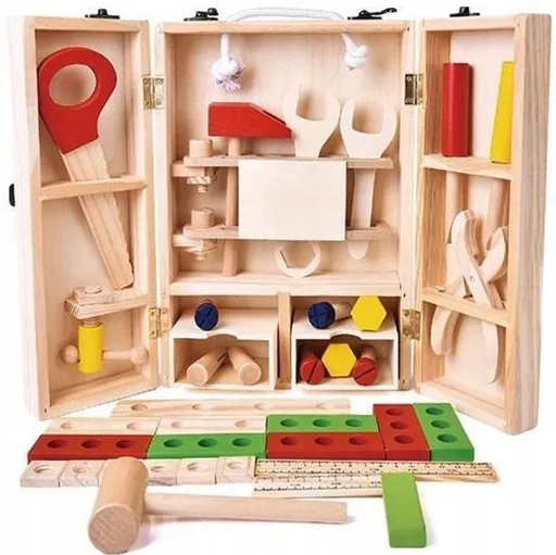 Dřevěná krabička s nářadím