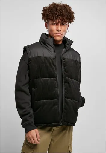 Urban Classics Cord Vest black - XL