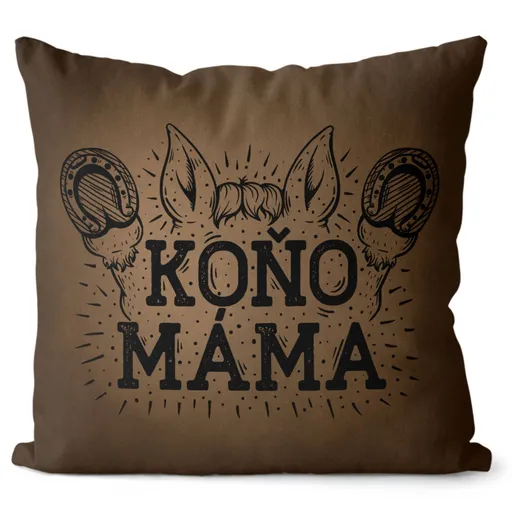 Polštář Koňo-máma (Velikost: 55 x 55 cm)