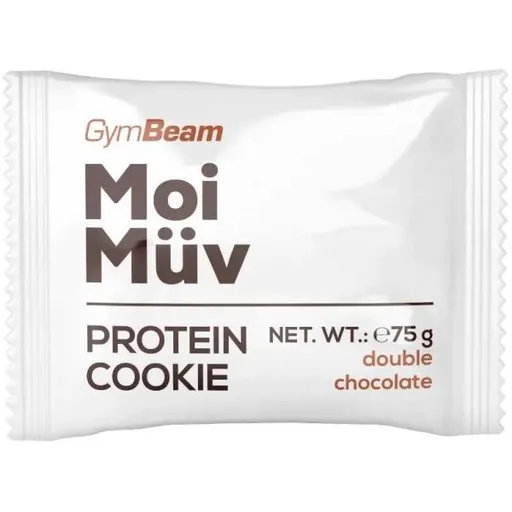 GymBeam MOIMÜV PROTEIN COOKIE 75 G DVOJITÁ ČOKOLÁDA Proteinová tyčinka, , velikost 75 G