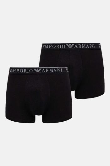 Boxerky Emporio Armani Underwear 2-pack pánské, černá barva, 111769 4F720