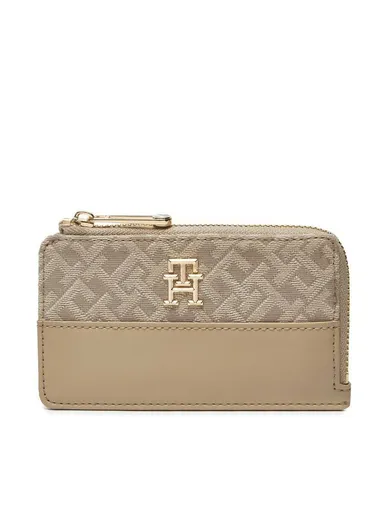Tommy Hilfiger dámská béžová peněženka na karty AW0AW17152 OS