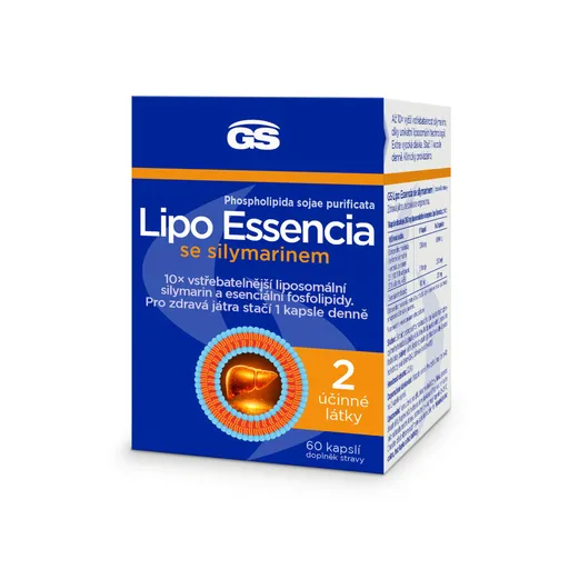 GS Lipo Essencia se silymarinem 60 kapslí
