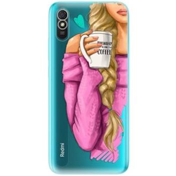 iSaprio My Coffe and Blond Girl pro Xiaomi Redmi 9A (coffblon-TPU3_Rmi9A)