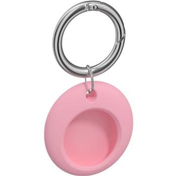 AlzaGuard Circle Silicone Keychain pro AirTag růžová (AGD-AKR001P)