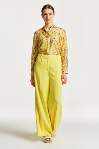 KALHOTY GANT WIDE LEG FLUID PANTS CANARY YELLOW